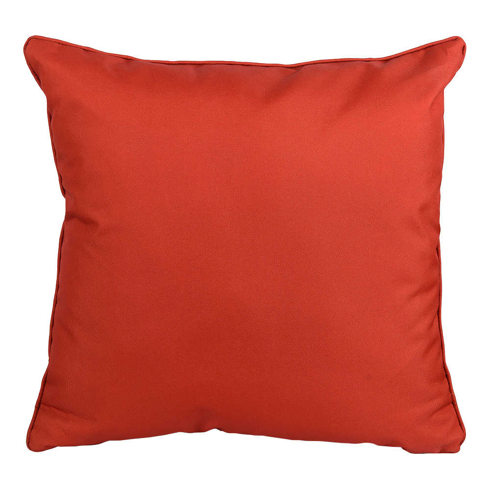 Red Patio Cushion 17 3/4 in. x 17 3/4 in.