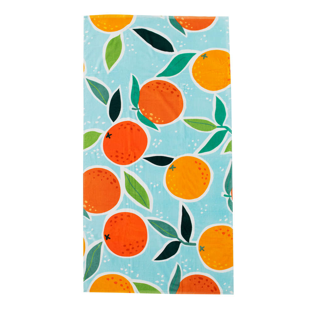 Serviette de plage Oranges 29 1/2 po x 59 po