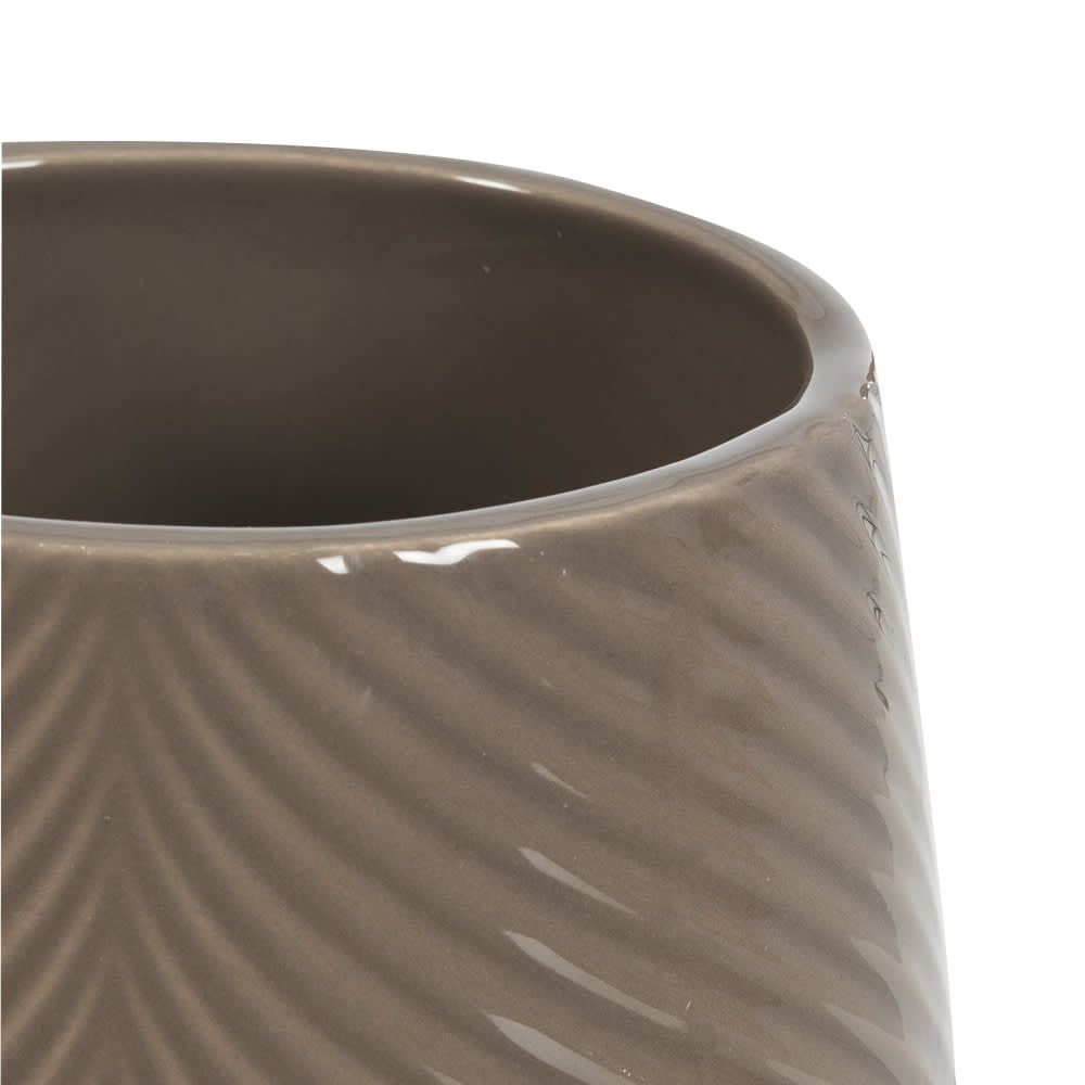 Cache-pot Chevron taupe 5 3/8 po VERTUO