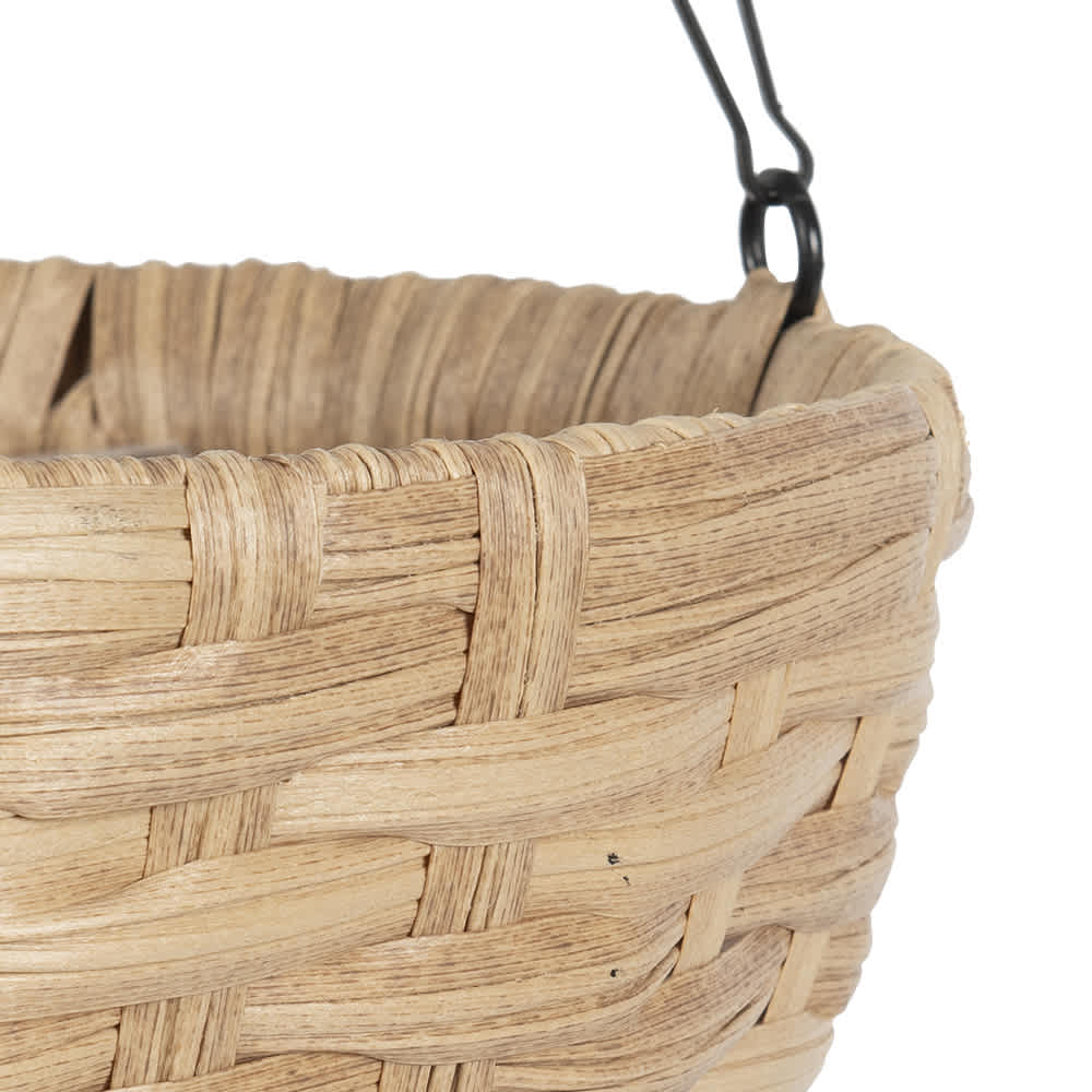 VERTUO Polyrattan Effect Hanging Flower Pot Beige 11&nbsp;3/4&nbsp;in.