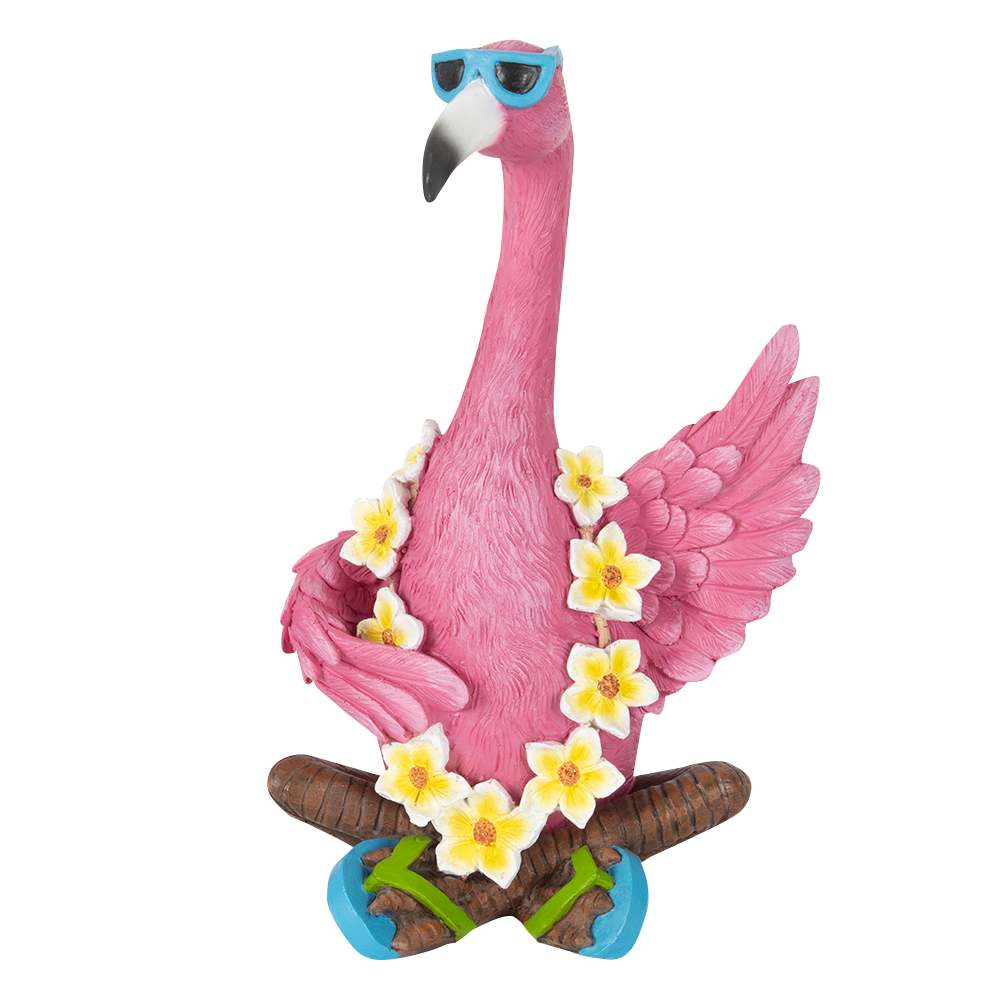 VERTUO Flower Necklace Pink Flamingo 10&nbsp;3/4&nbsp;in