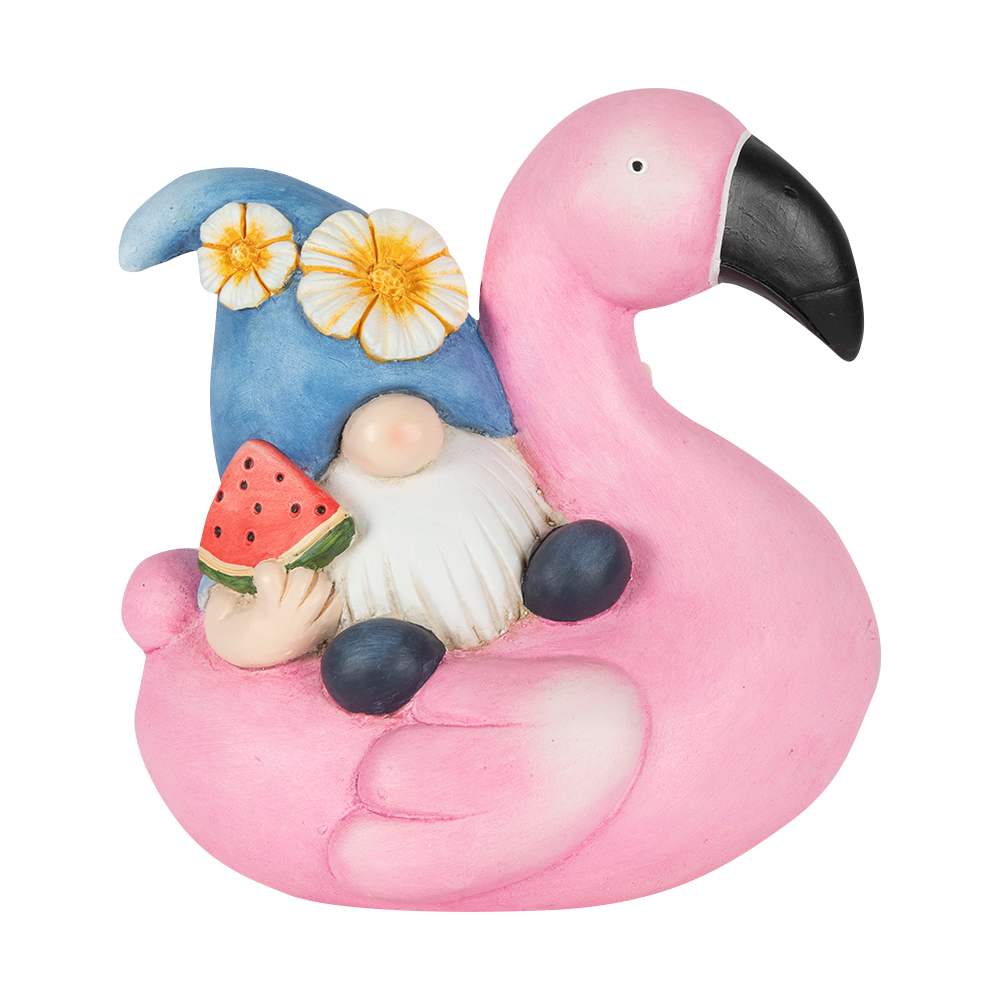 VERTUO Gnome on Flamingo 11 3/4&nbsp;in.