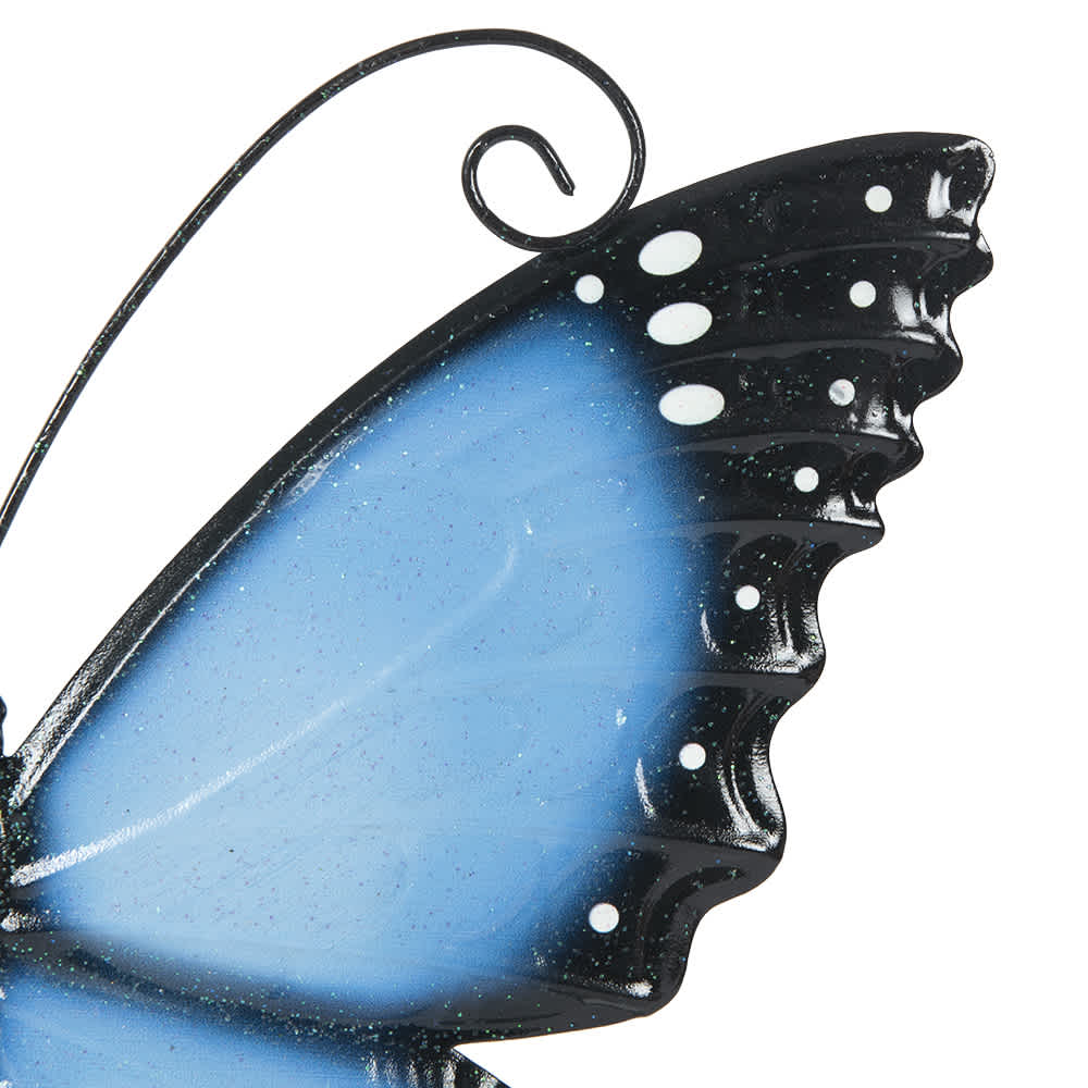 VERTUO Wall Decorative Metal Butterfly Blue 9 7/8&nbsp;in.