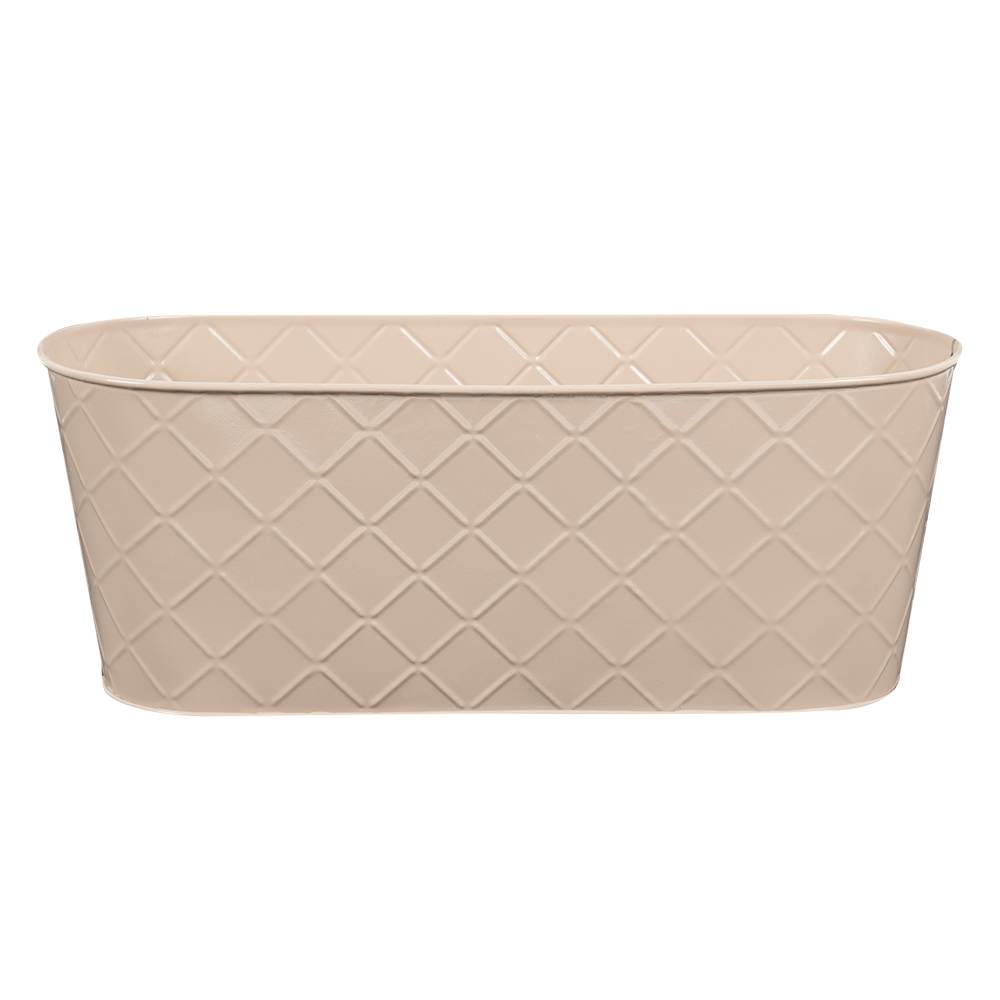 Jardinière métallique 14 1/2 po x 6 1/8 po Couleurs variées VERTUO