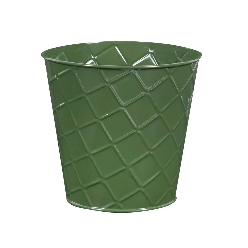 Cache-pot métallique 6&nbsp;1/2&nbsp;po Couleurs variées VERTUO