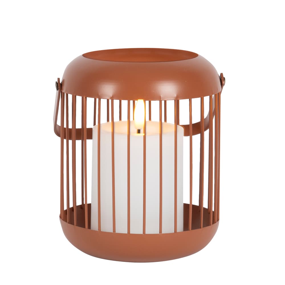 VERTUO LED Lantern with Candle Orange