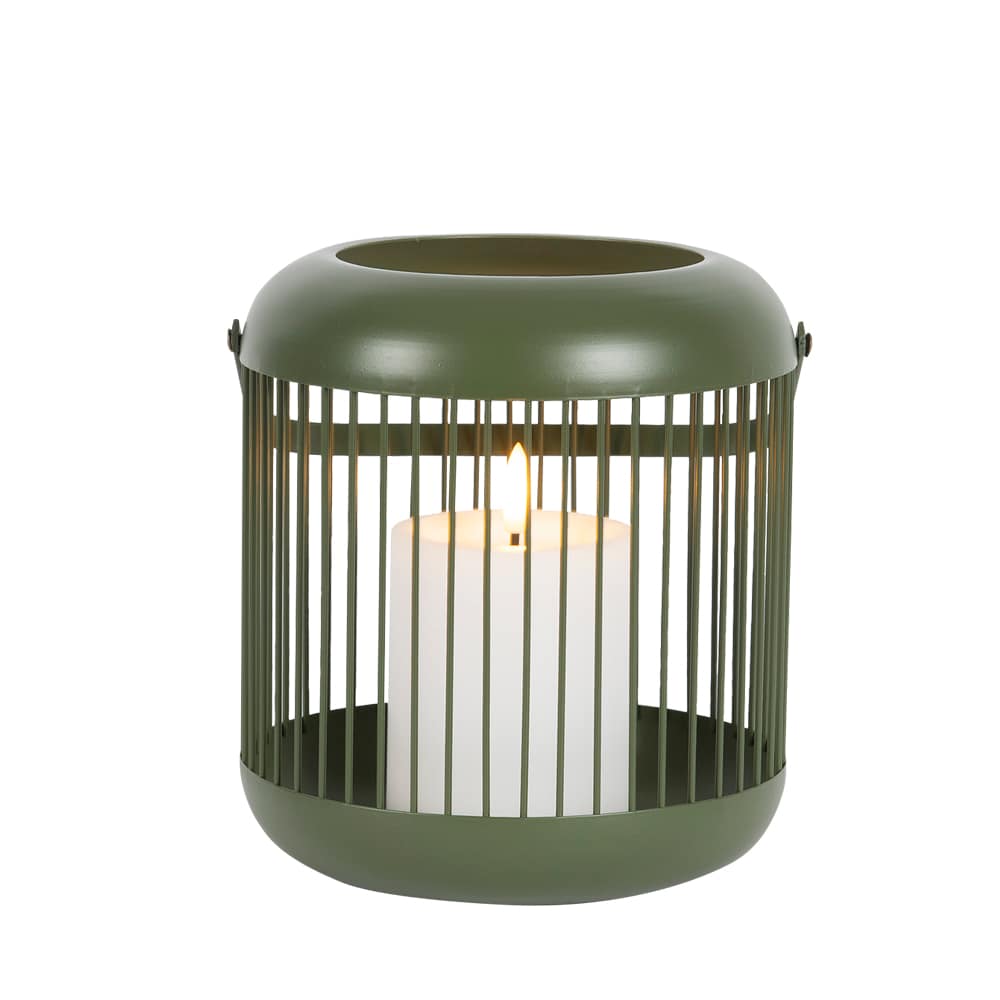 VERTUO LED Lantern with Candle Green