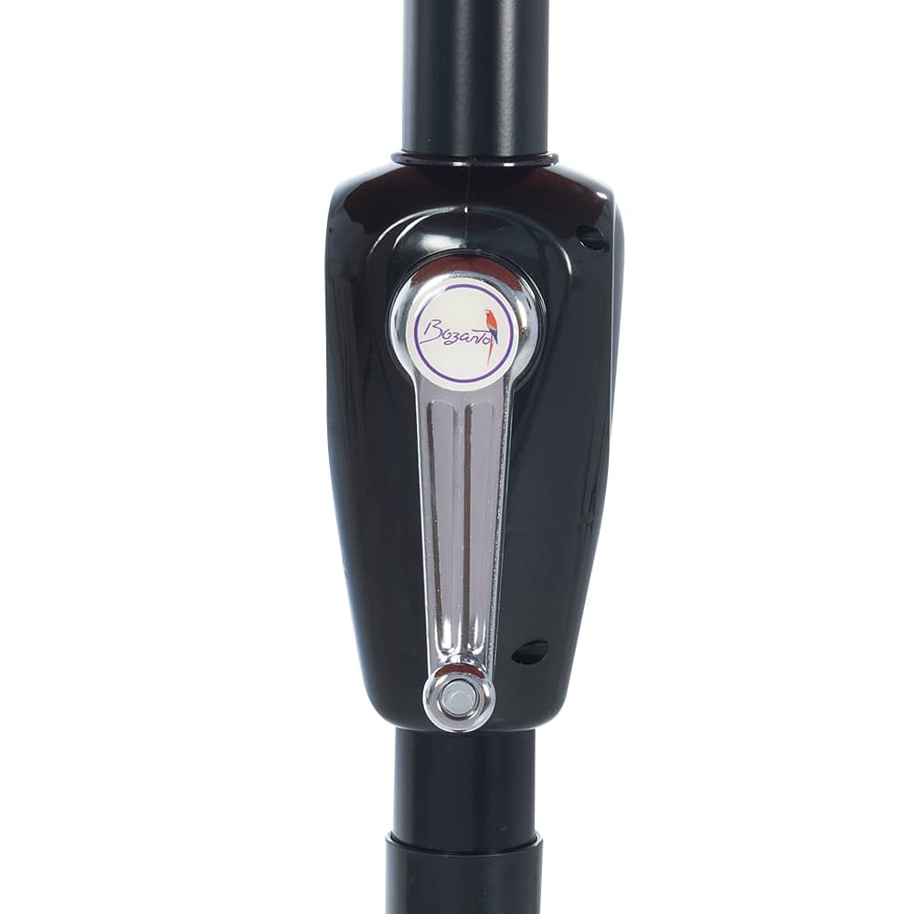 Aqua Flowers Tilting Patio Umbrella with Aluminum Pole 9 ft