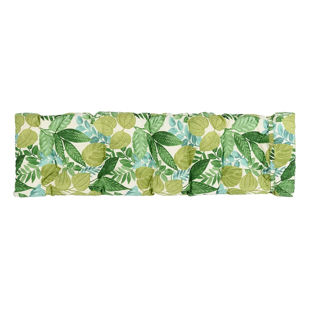 Green & Cream Leaves Lounge Chair Cushion 70&nbsp;in&nbsp;x&nbsp;22&nbsp;in