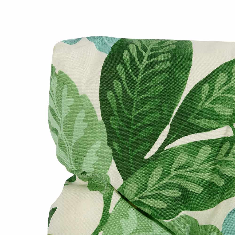 Green & Cream Leaves Lounge Chair Cushion 70&nbsp;in&nbsp;x&nbsp;22&nbsp;in