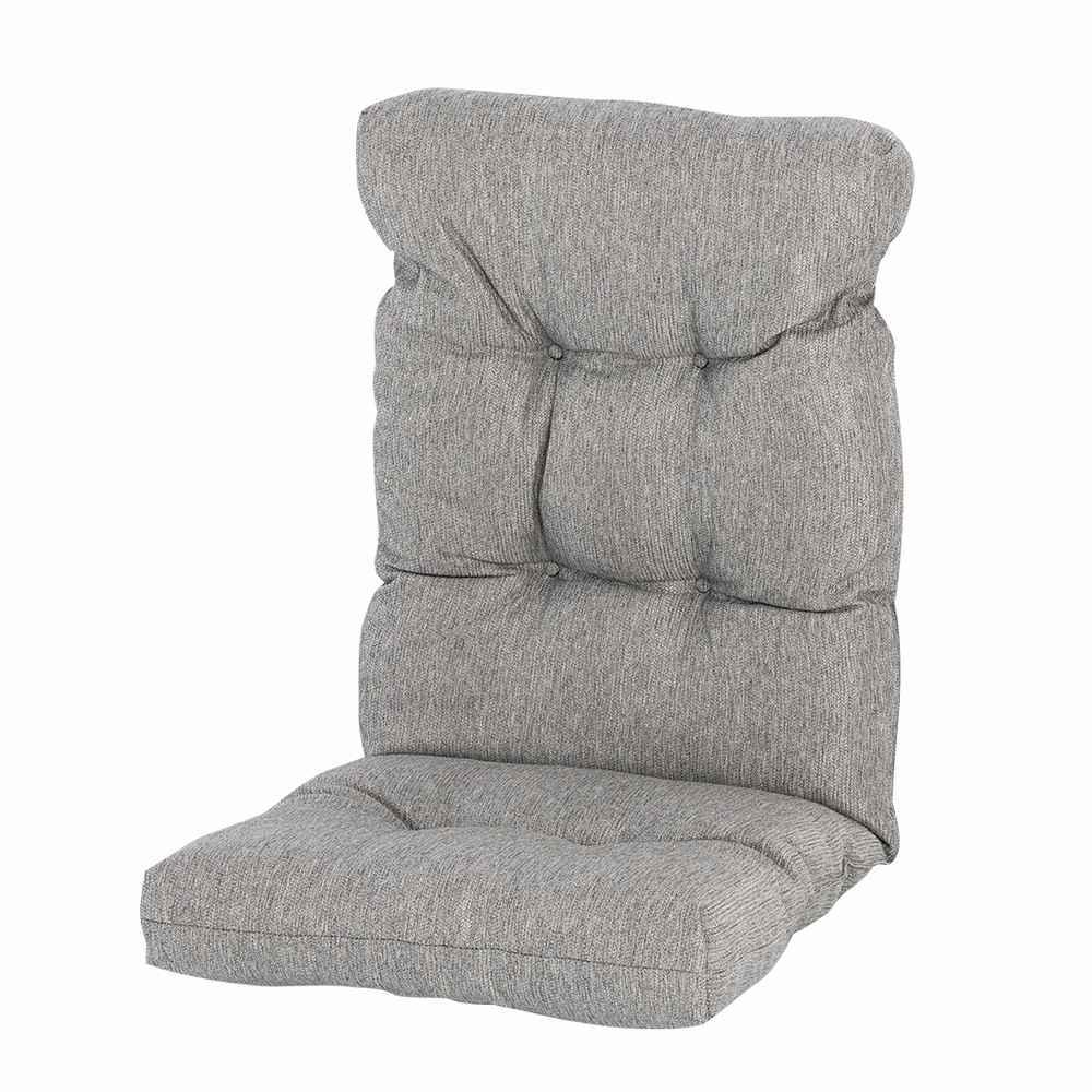 Coussin pour chaise de jardin à haut dossier Gris 47&nbsp;po x 20&nbsp;po