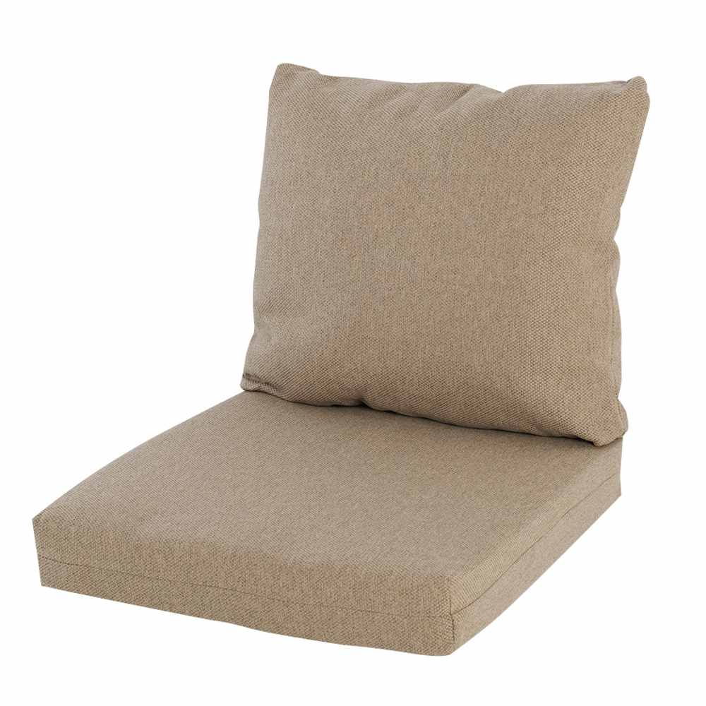 Beige Deep Garden Chair Cushion 48&nbsp;in&nbsp;x&nbsp;24&nbsp;in