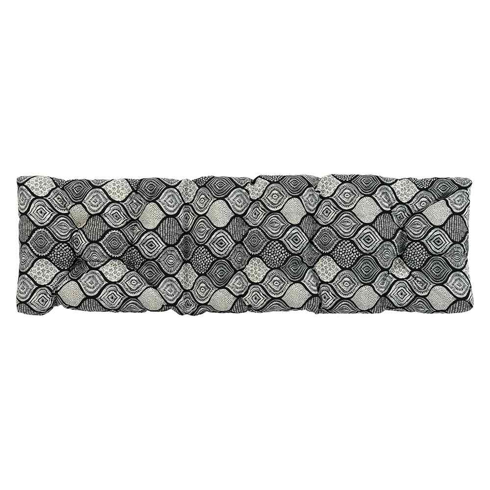 Grey & Black Pattern Lounge Chair Cushion 70&nbsp;in&nbsp;x&nbsp;22&nbsp;in