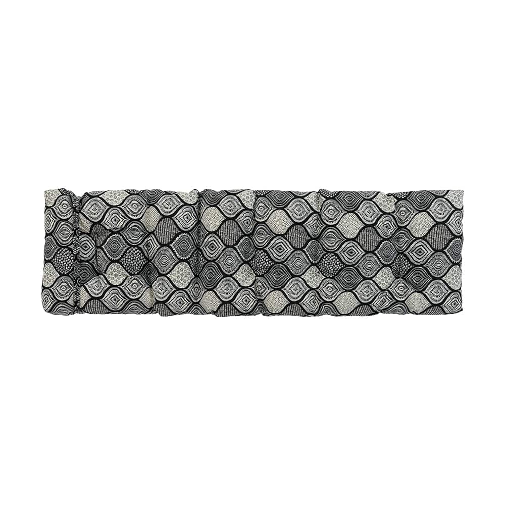 Grey & Black Pattern Lounge Chair Cushion 70&nbsp;in&nbsp;x&nbsp;22&nbsp;in