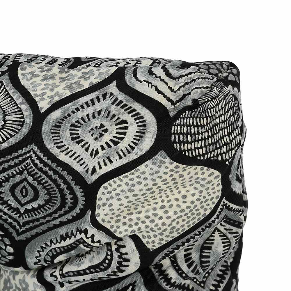 Grey & Black Pattern Lounge Chair Cushion 70&nbsp;in&nbsp;x&nbsp;22&nbsp;in