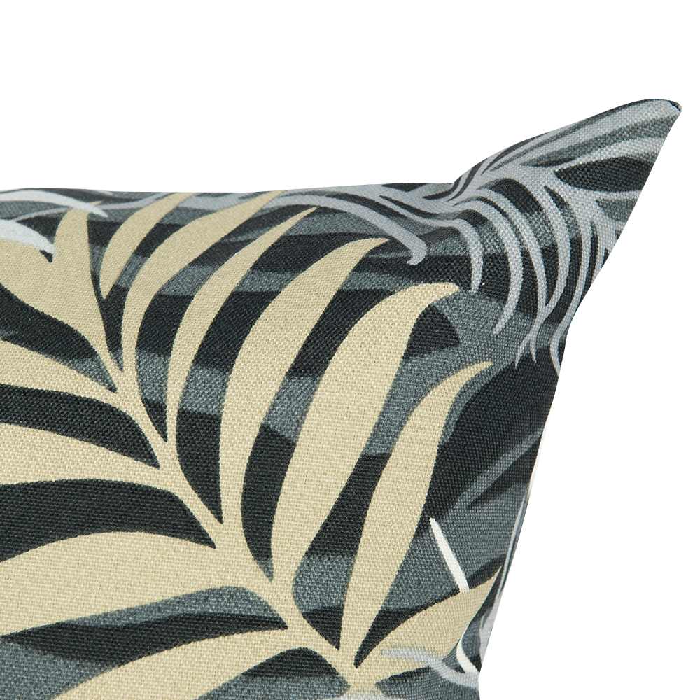 Grey Tropical Patio Cushion 16&nbsp;in&nbsp;x&nbsp;16&nbsp;in