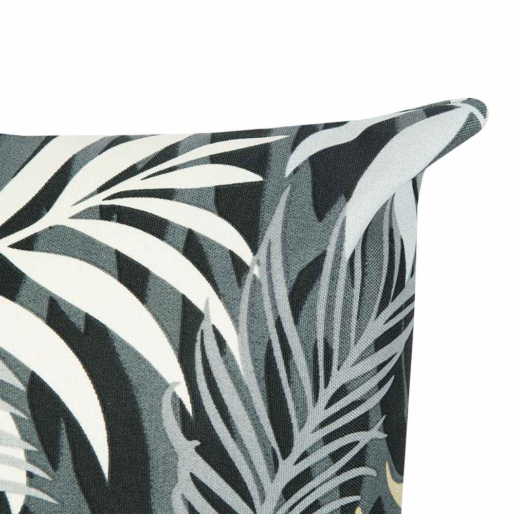 Grey Tropical Patio Cushion 10&nbsp;1/2 in&nbsp;x&nbsp;19&nbsp;in