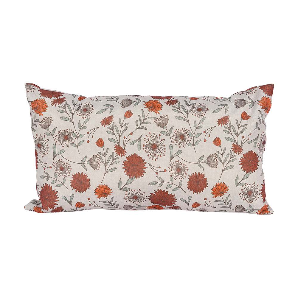 Beige Flower Patio Cushion 10&nbsp;1/2&nbsp;in&nbsp;x&nbsp;19&nbsp;in