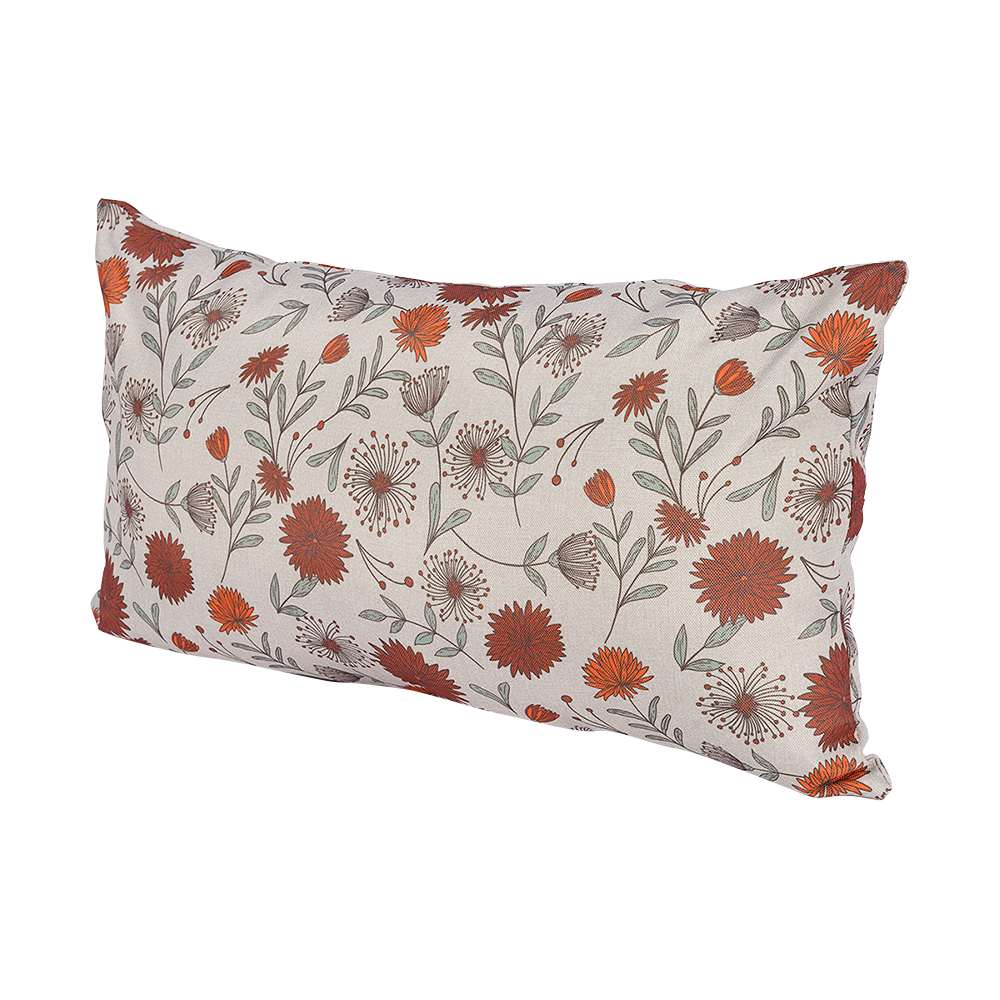 Beige Flower Patio Cushion 10&nbsp;1/2&nbsp;in&nbsp;x&nbsp;19&nbsp;in