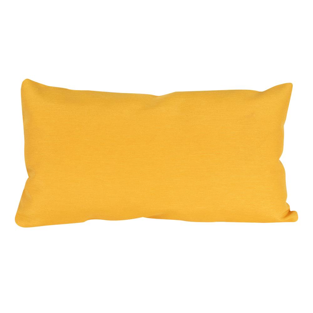 Coussin de patio Jaune 10&nbsp;1/2 po x 19&nbsp;po