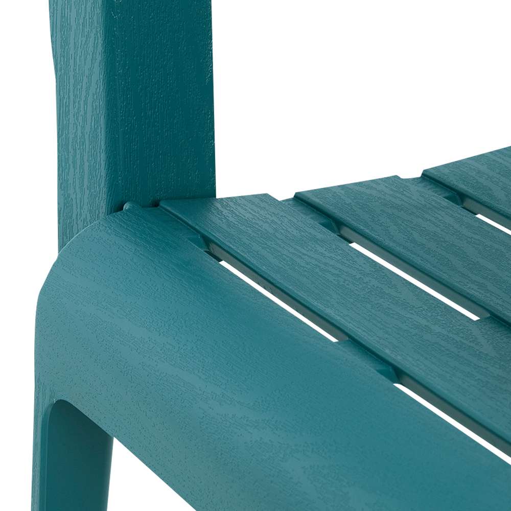 GRACIOUS LIVING Youth Adirondack Resin Chair Aqua Blue