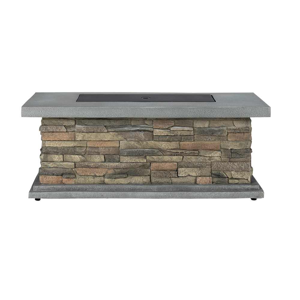 Table-foyer d'extérieur au propane Stone
