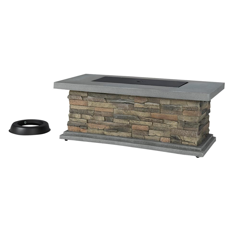 Table-foyer d'extérieur au propane Stone