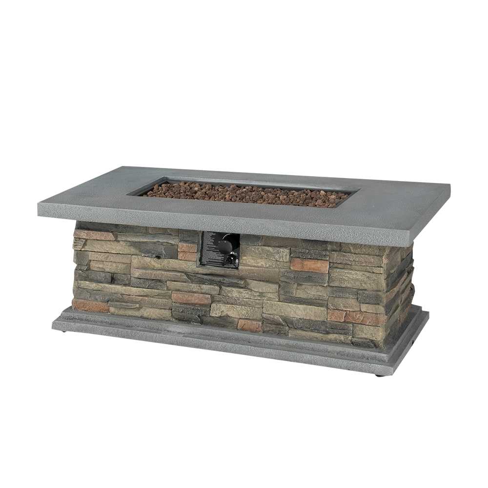 Table-foyer d'extérieur au propane Stone