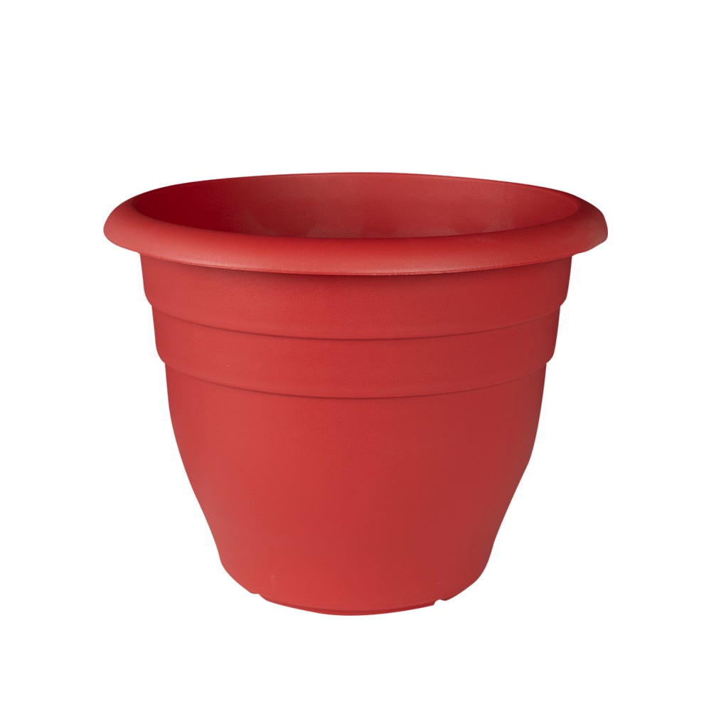 Pot à fleurs Cono rouge 10&nbsp;po VERTUO