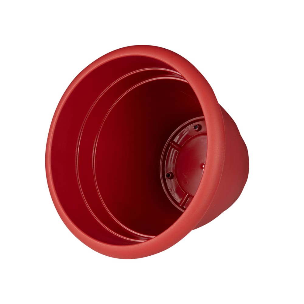 Pot à fleurs Cono rouge 10 po VERTUO - Canac