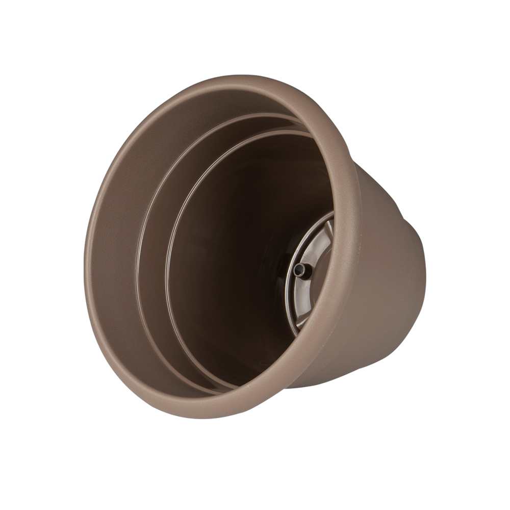 VERTUO Cono Flower Pot 10&nbsp;in Brown