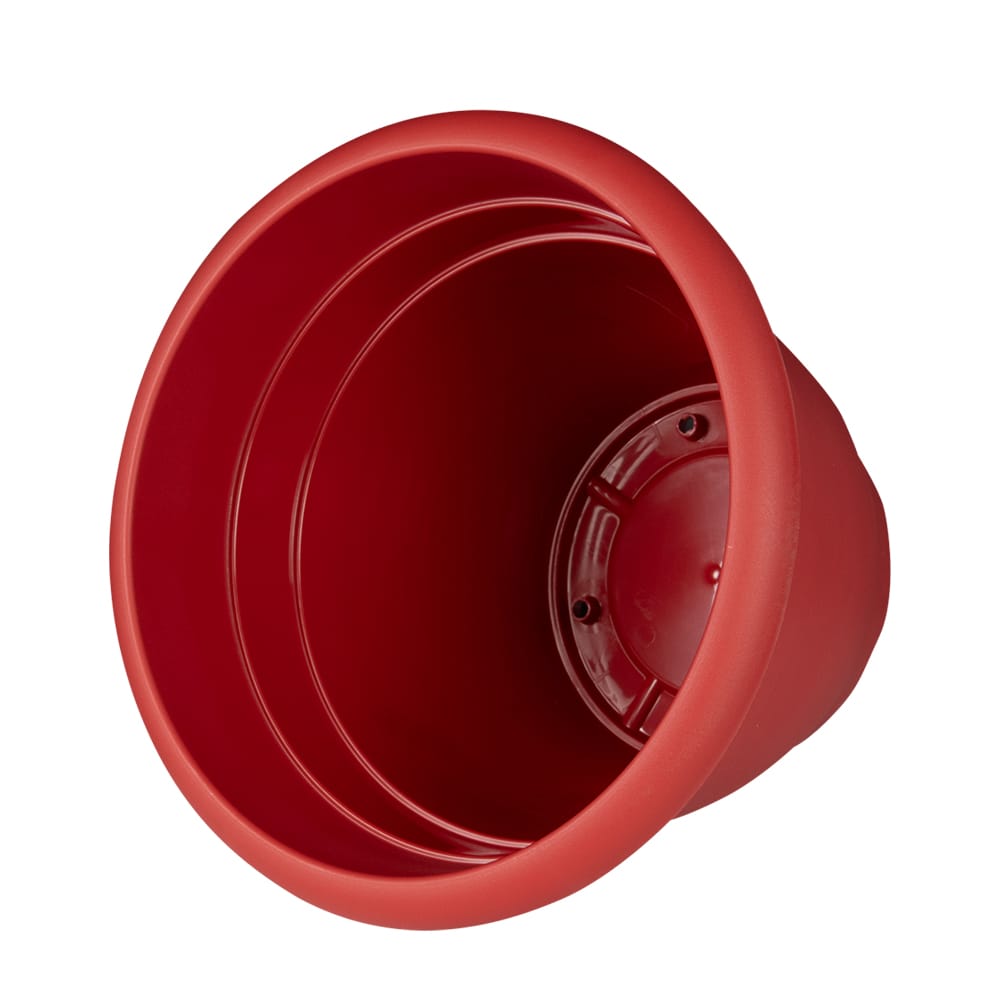Pot à fleurs Cono rouge 12&nbsp;po VERTUO