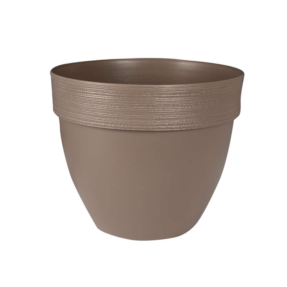 VERTUO Brown Ovo Flower Pot 10 1/8&nbsp;in