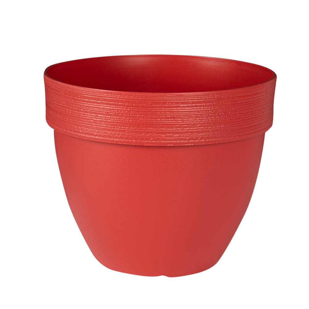 Pot à fleurs Ovo rouge 12&nbsp;po VERTUO