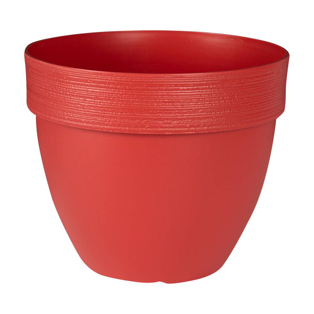 Pot à fleurs Ovo rouge 13&nbsp;1/2&nbsp;po VERTUO