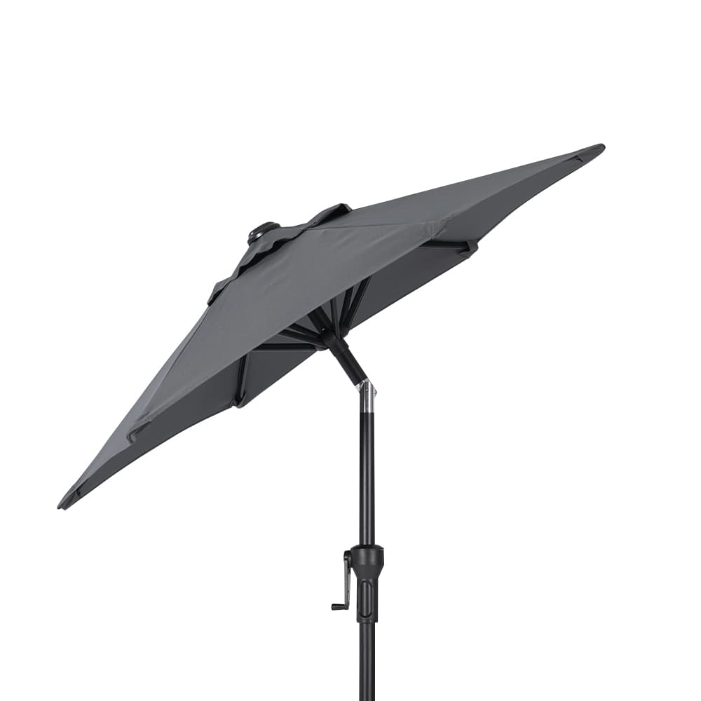 Parasol inclinable gris avec mât en aluminium 4 pi 11 po VERTUO