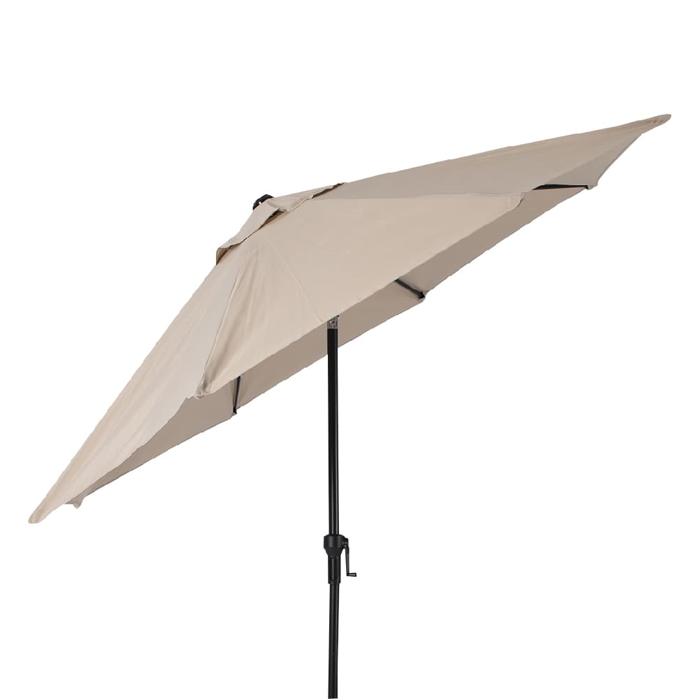 VERTUO Beige Patio Umbrella with Aluminum Pole 9 ft