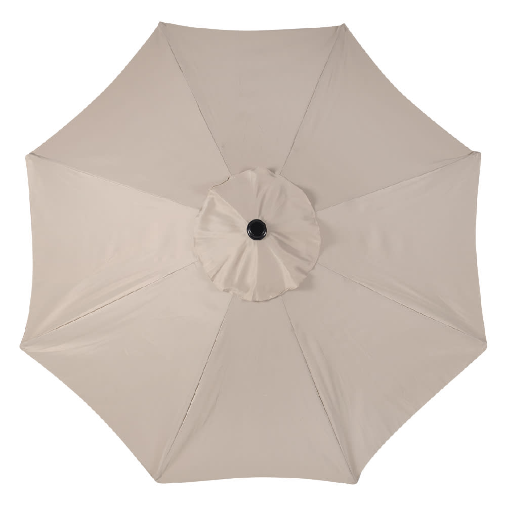 VERTUO Beige Patio Umbrella with Aluminum Pole 9 ft
