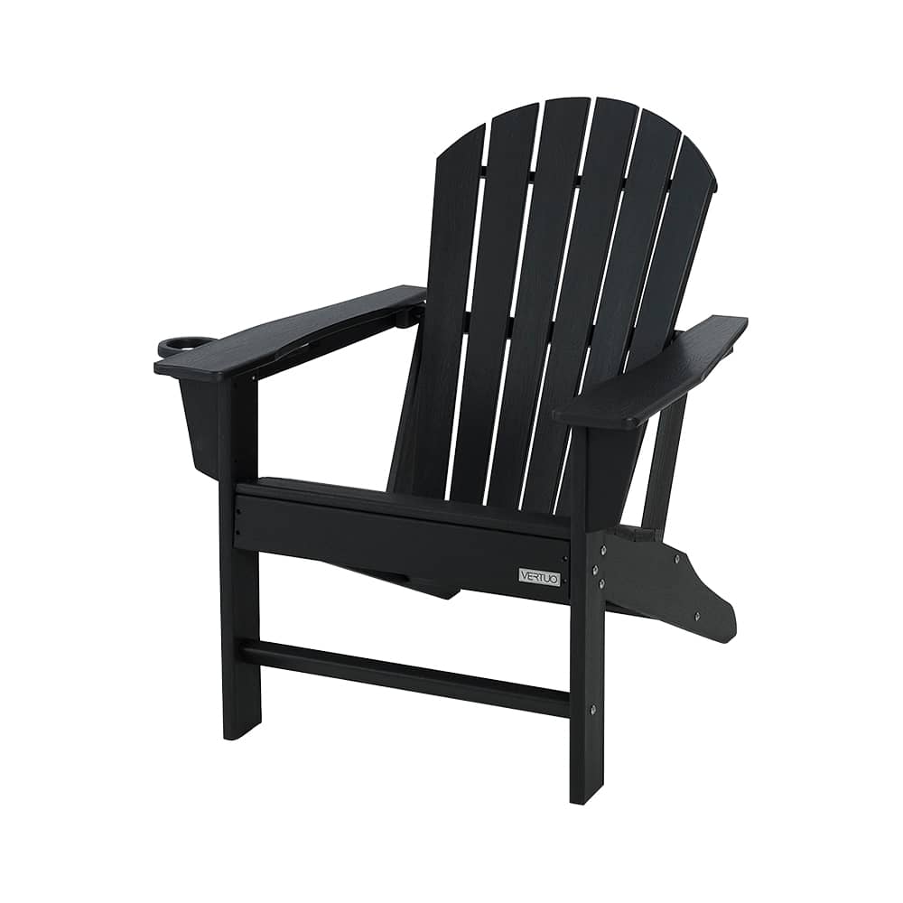 Chaise Adirondack en polyéthylène noire VERTUO