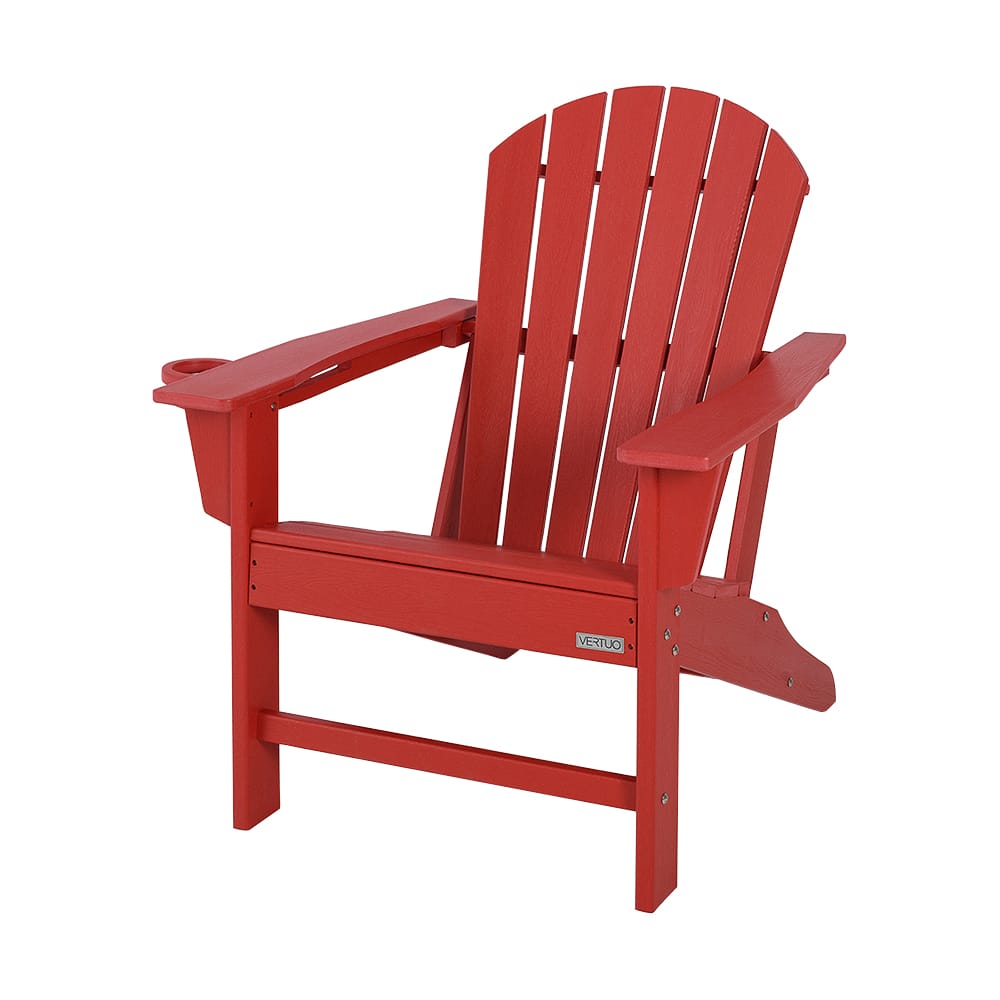 Chaise Adirondack en polyéthylène rouge VERTUO