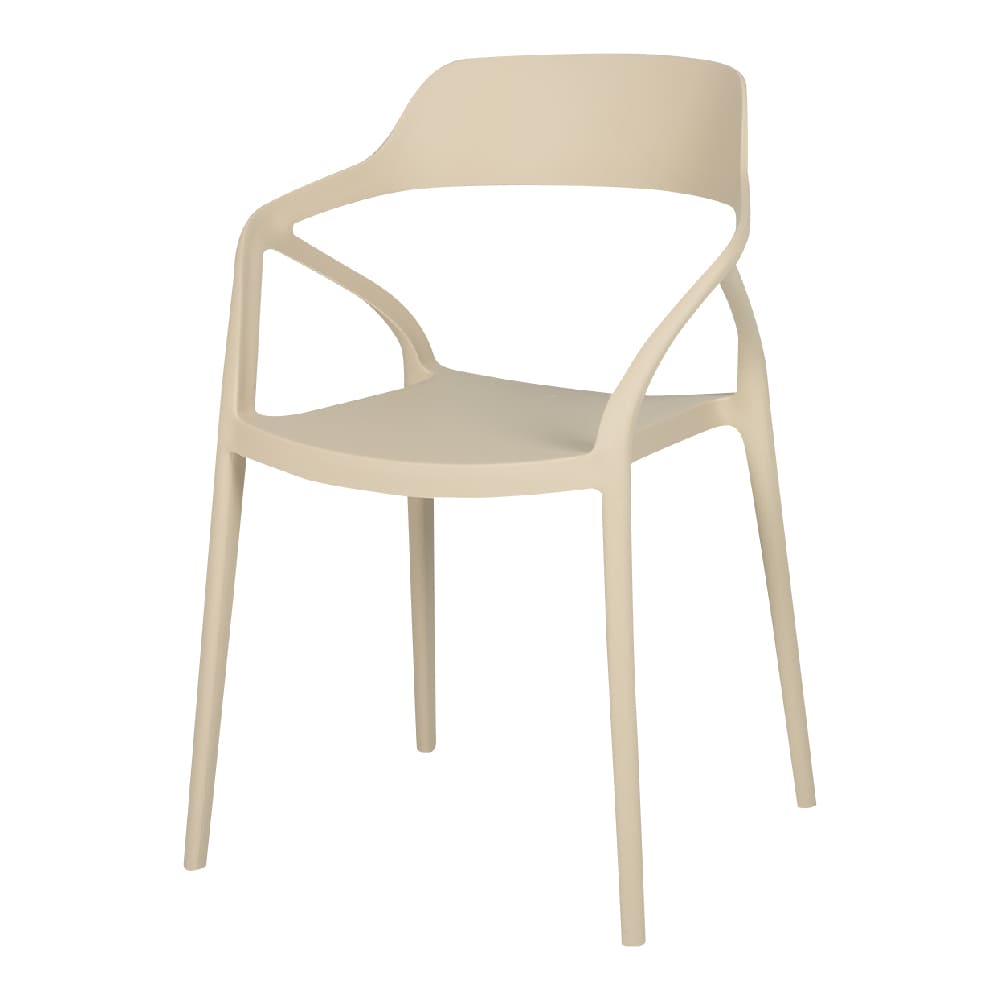 VERTUO Beige Polypropylene Distinction Chair