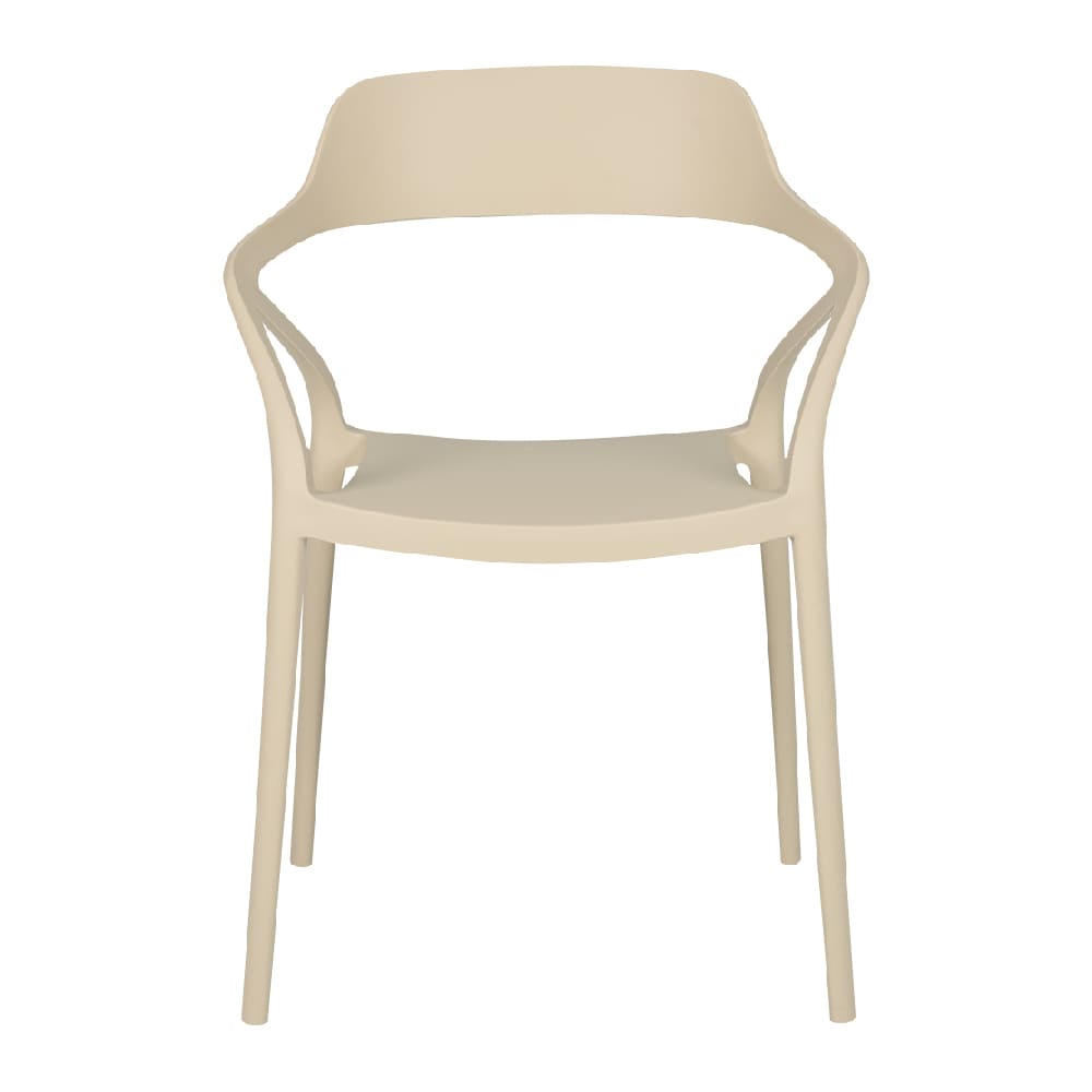 Chaise Distinction en polypropylène beige VERTUO