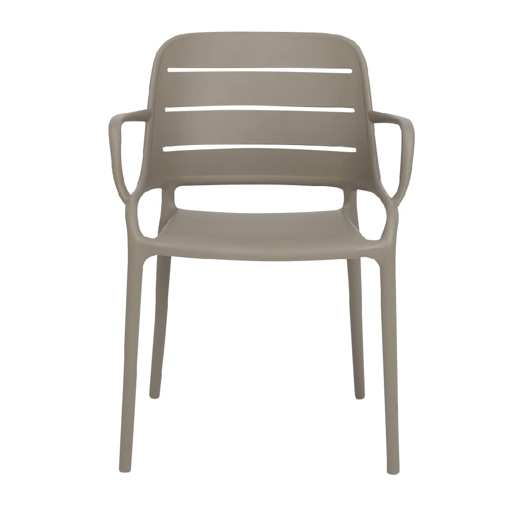 VERTUO Taupe Polypropylene Fantaisie Chair