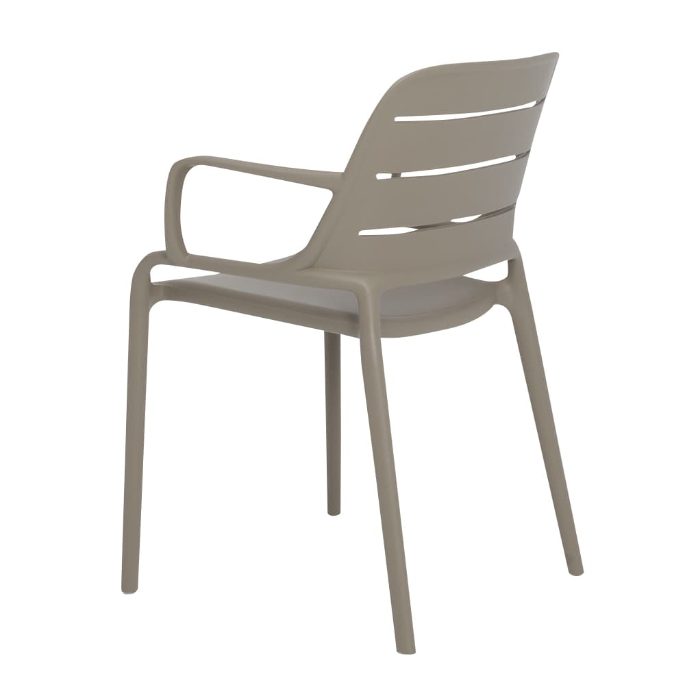 VERTUO Taupe Polypropylene Fantaisie Chair