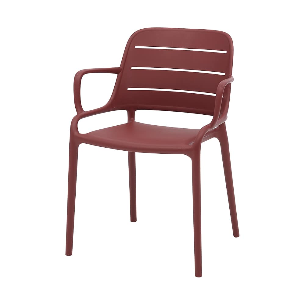 VERTUO Burgundy Polypropylene Fantaisie Chair