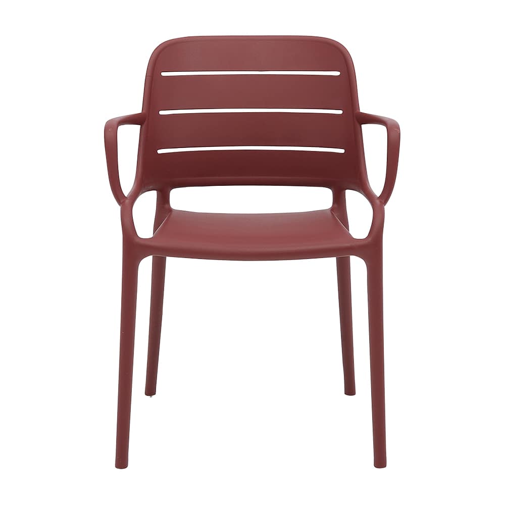 VERTUO Burgundy Polypropylene Fantaisie Chair