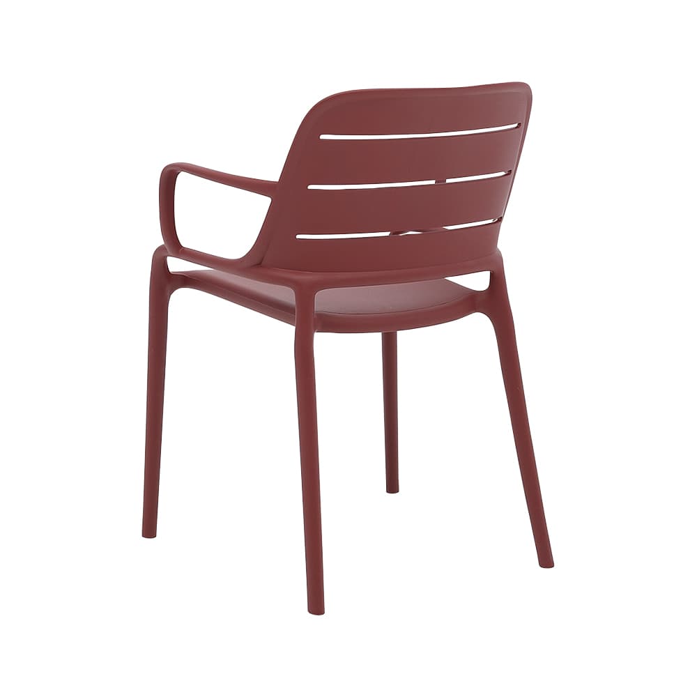 VERTUO Burgundy Polypropylene Fantaisie Chair