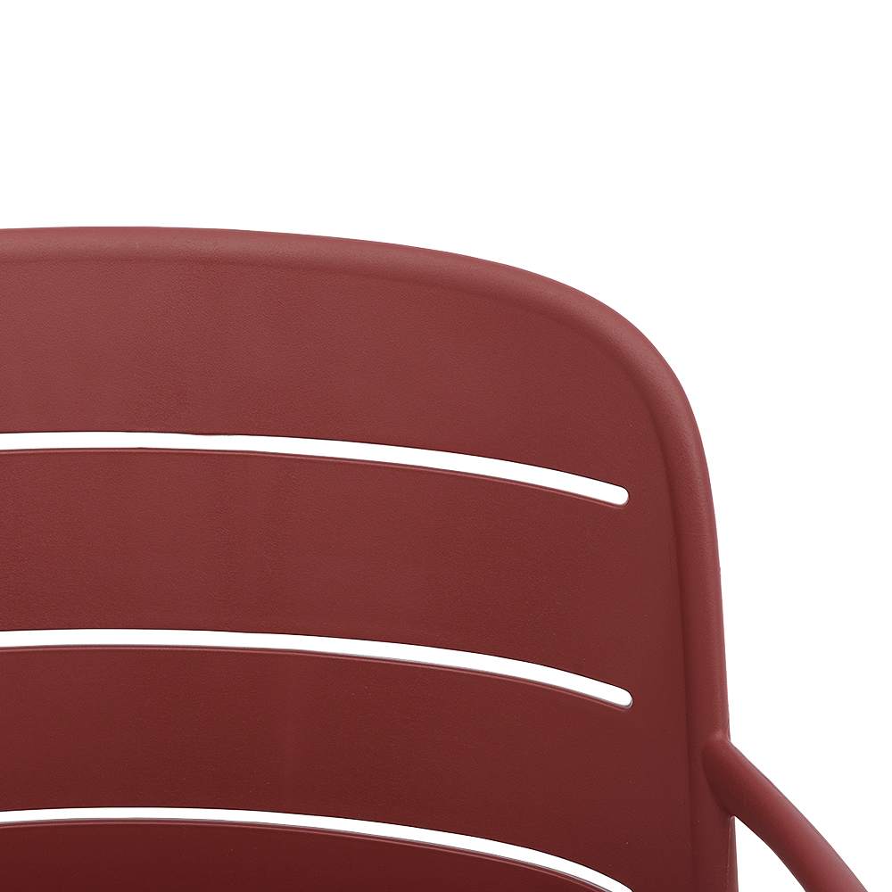 VERTUO Burgundy Polypropylene Fantaisie Chair