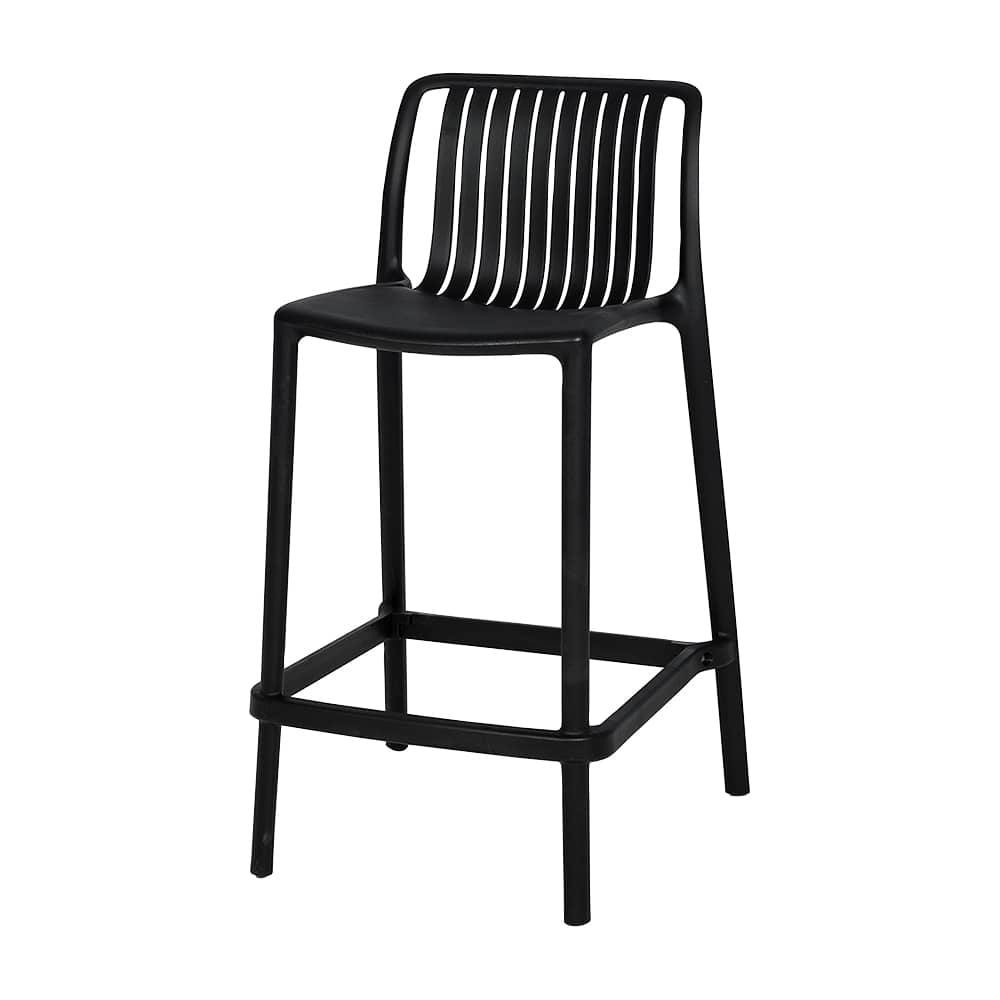 VERTUO Black Polypropylene Stool