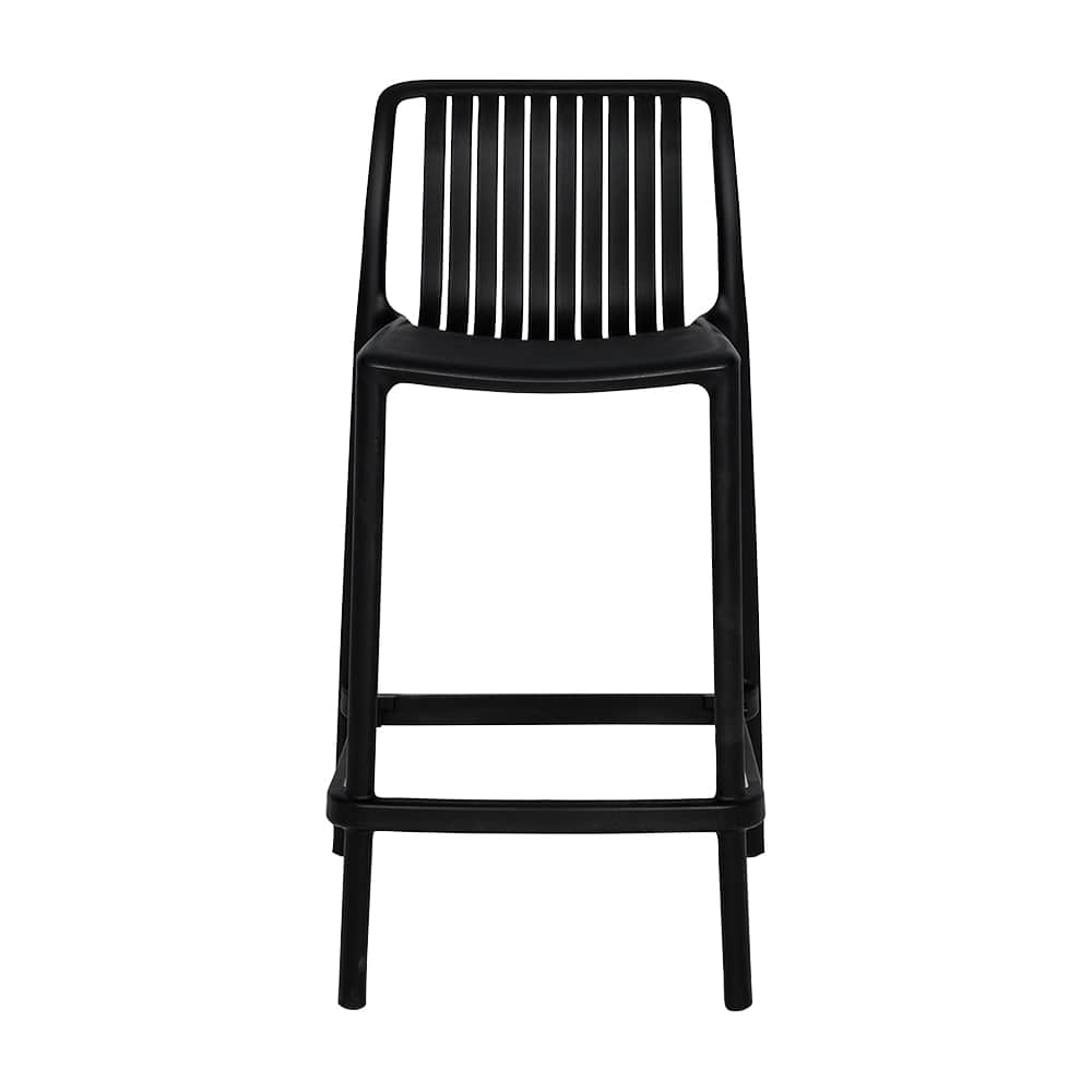 VERTUO Black Polypropylene Stool